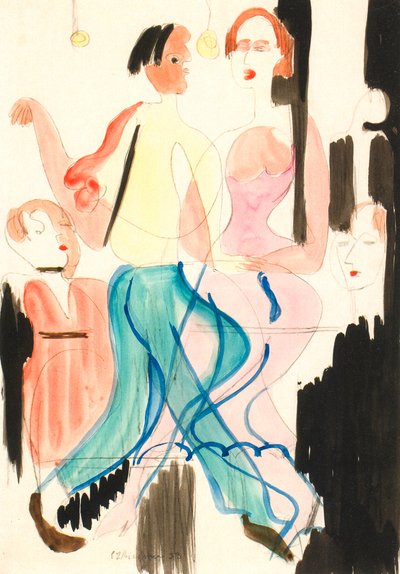 Dancing Couple by Ernst Ludwig Kirchner